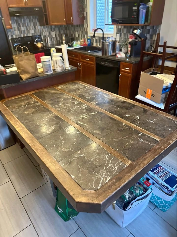 Solid maple custom kitchen table