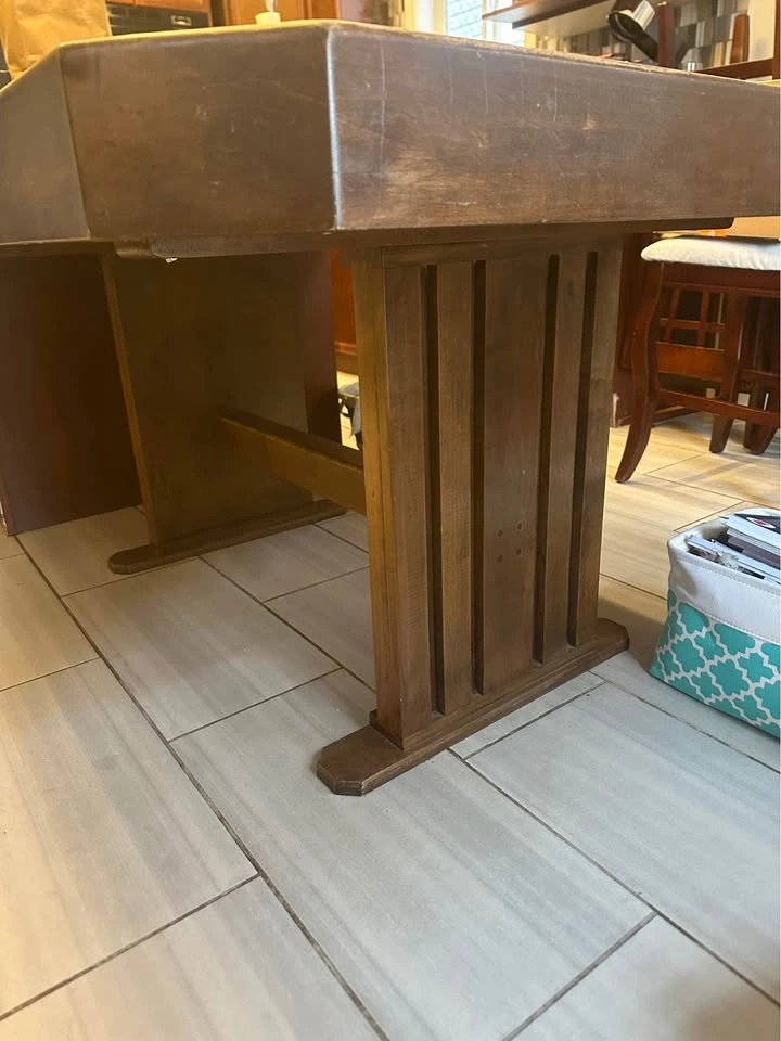 Solid maple custom kitchen table - photo 2