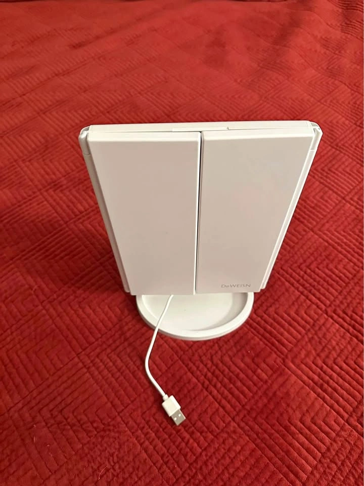 LED Makeup Mirror - Foldable Cosmetic Table Mirror