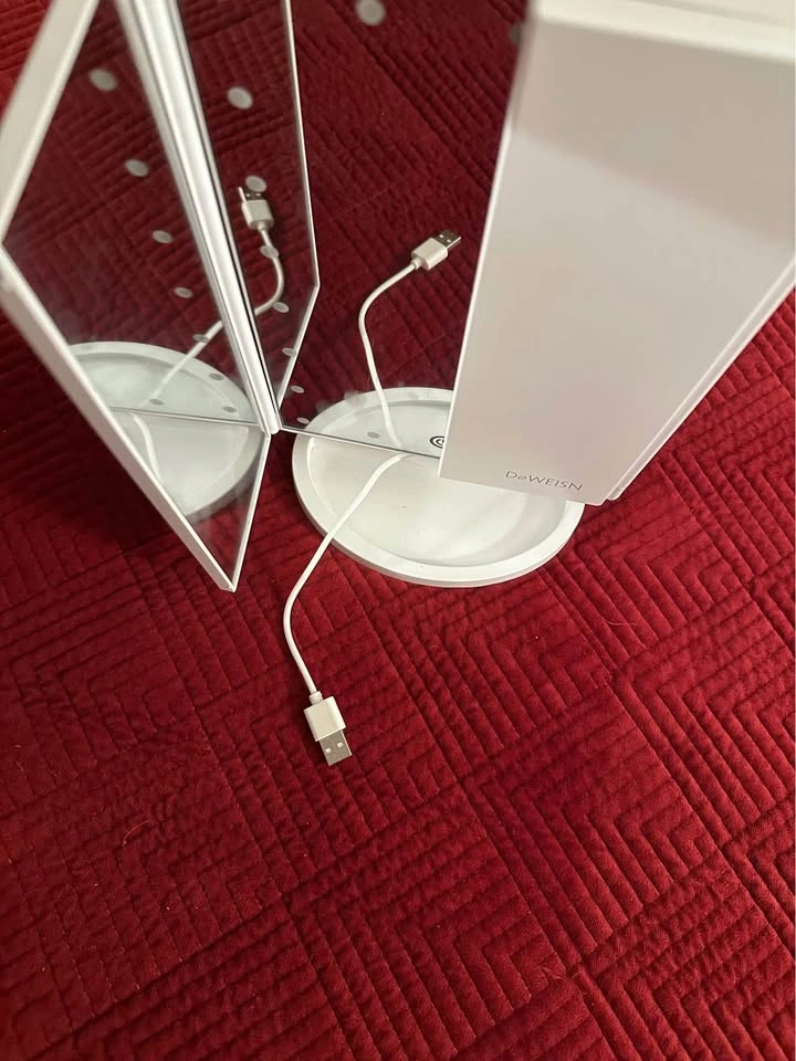 LED Makeup Mirror - Foldable Cosmetic Table Mirror - photo 4