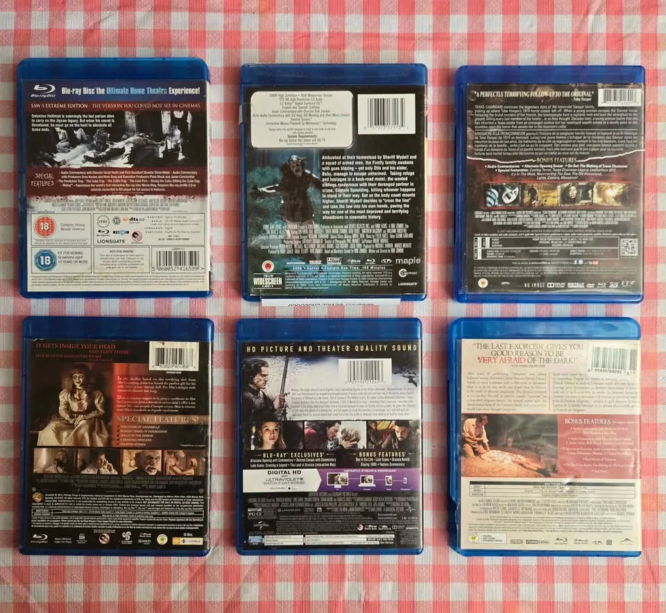 Blu-ray Horror Genre Movies: $4 each / 3 for $10 / All 6 for $18 image indicator(2)