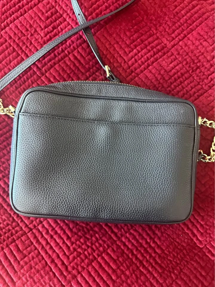 Michael Kors Fulton 9x7 Pebbled Leather Crossbody Bag BLACK - photo 2