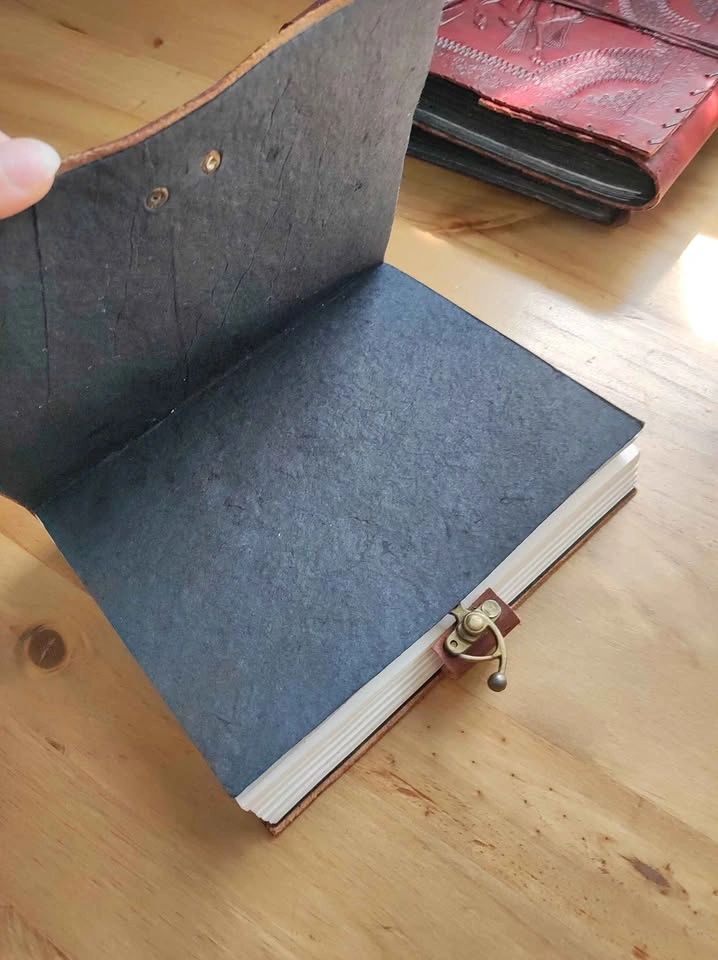 Embossed Leather Journal - Elephant & Mandala - photo 3
