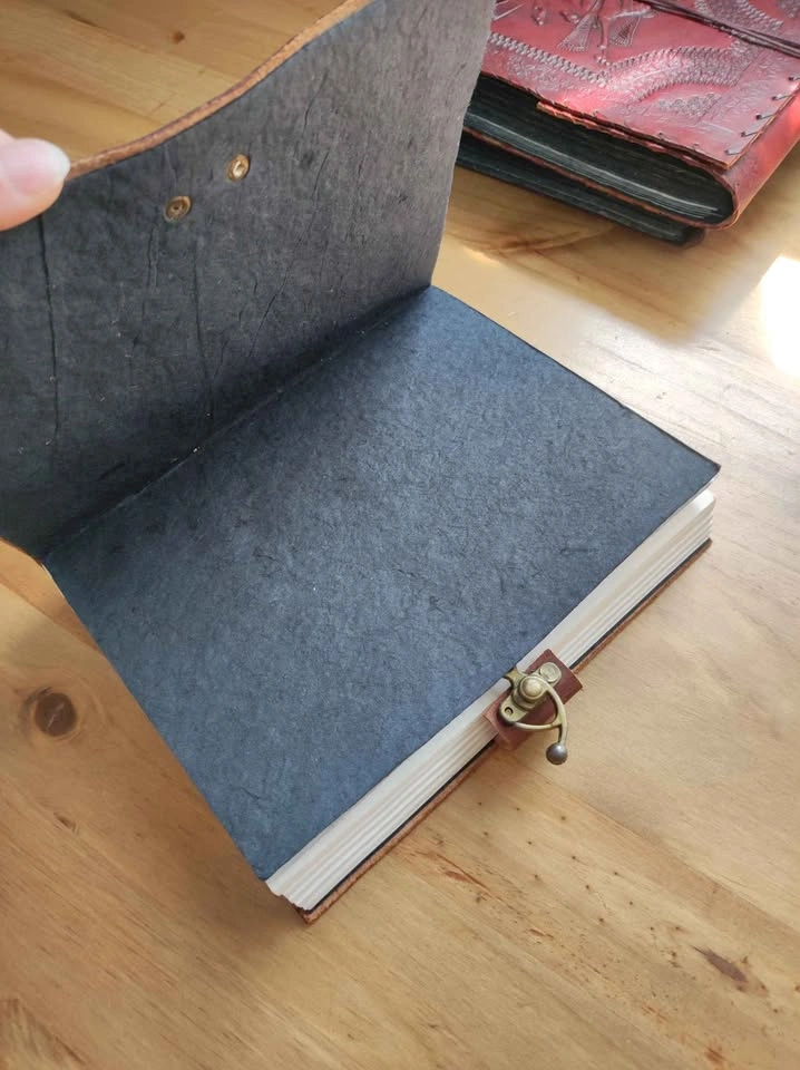 Embossed Leather Journal - Elephant & Mandala - photo 4
