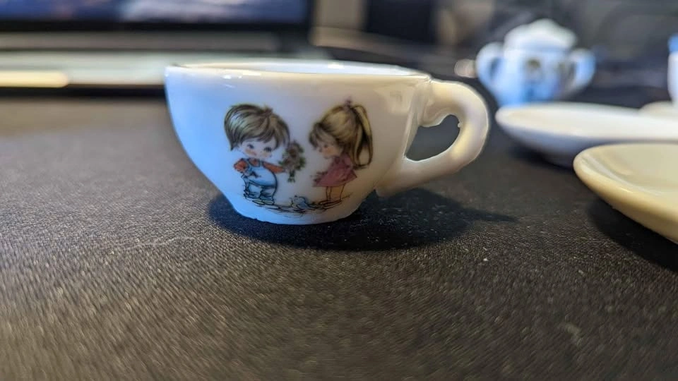 17pc Vintage Toy China Tea Set - photo 5