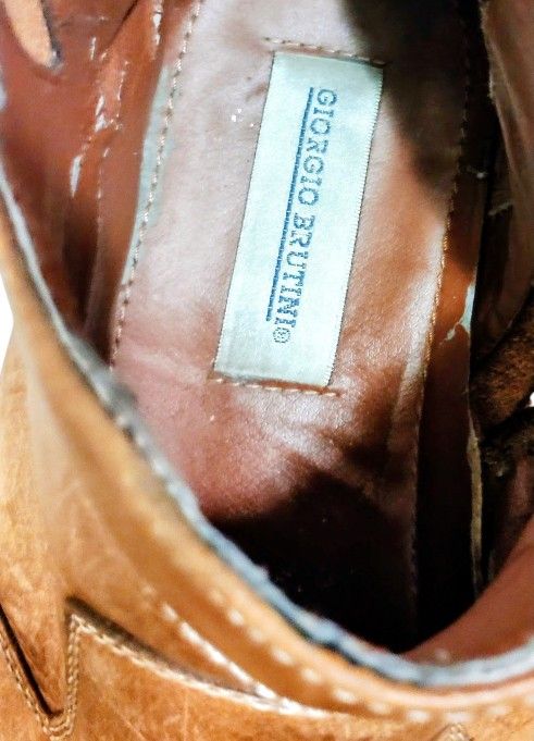 Giorgio Brutini Men's Size 11 Brown Leather Zipper Boots - photo 5