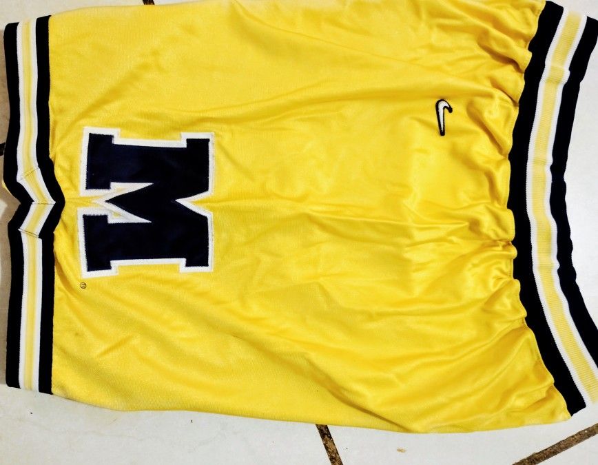 Vintage 1991-92 Nike Fab Five Michigan Wolverines Shorts - photo 2