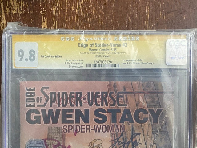 Edge Spider-Verse Gwen Stacy #2 Signed CGC 9.8 - photo 2