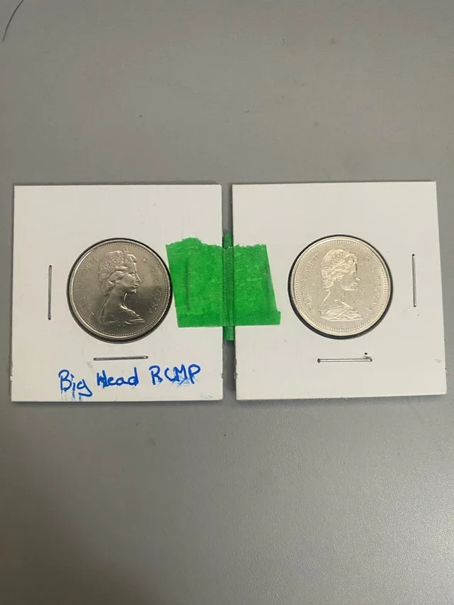 1973 RCMP Quarter Error “Big Head”
