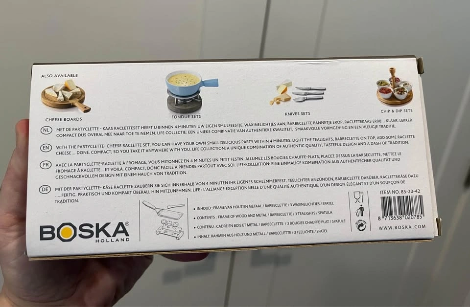 Boska Partyclette to go Oak/ Oslo version - cheese fondue raclet - photo 2