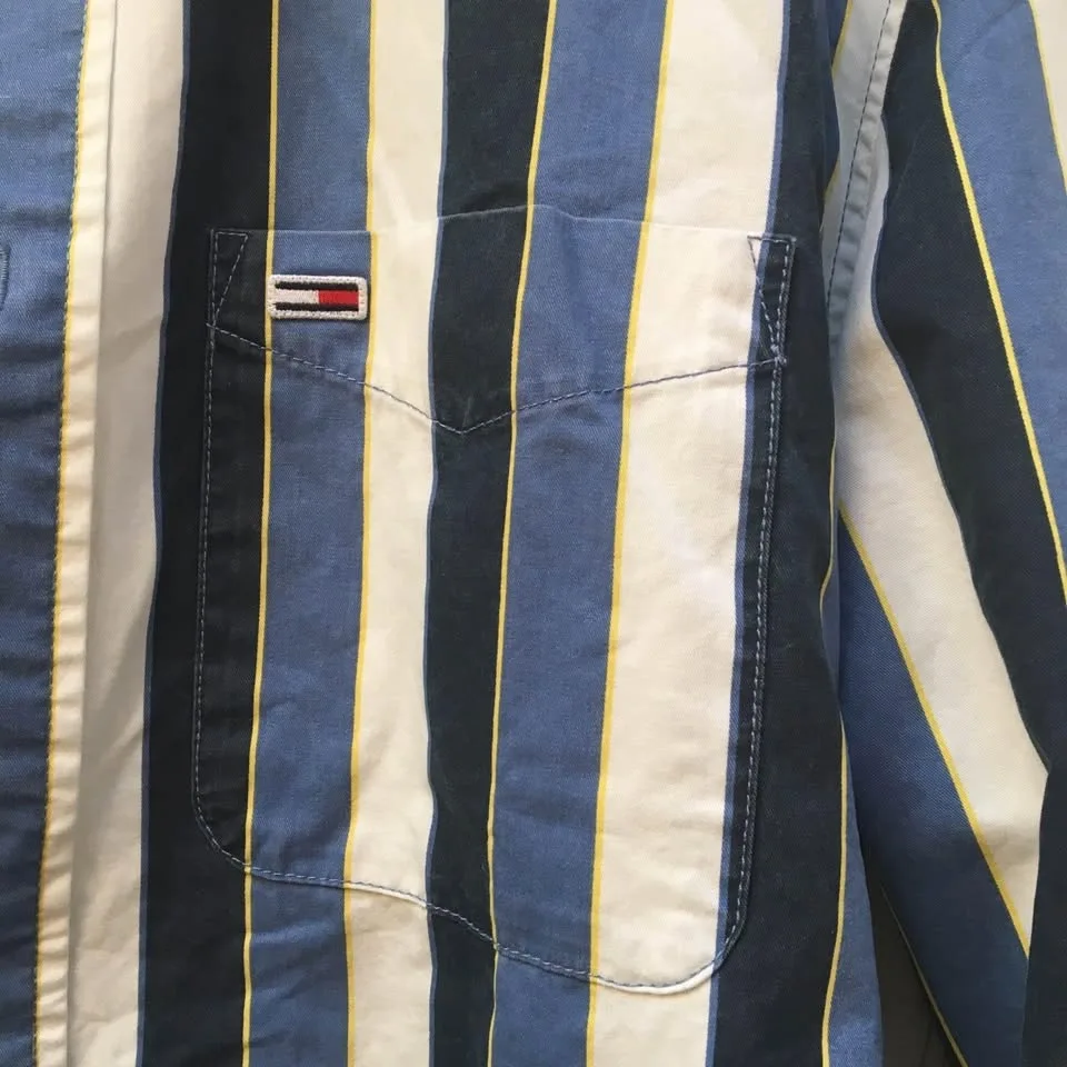 Mens Tommy Jeans long sleeve button shirt size XL - photo 3