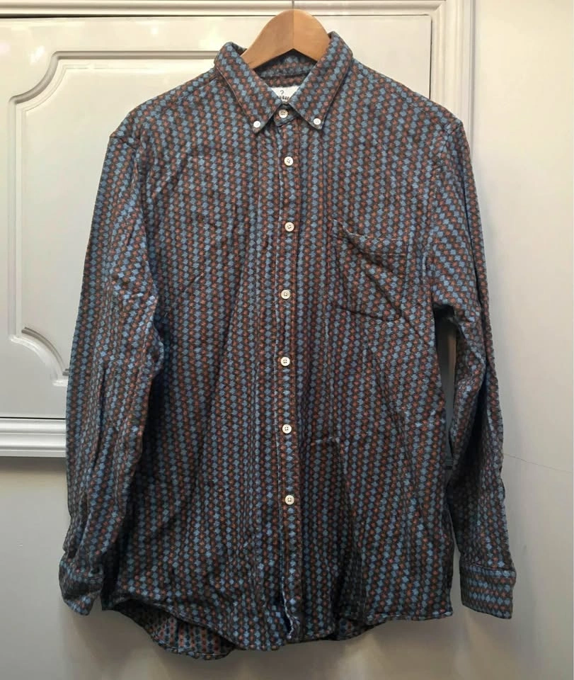 Portuguese Flannel Geo long sleeve mens shirt size XL