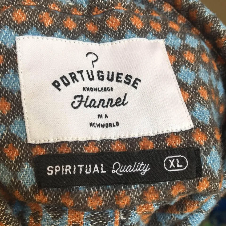 Portuguese Flannel Geo long sleeve mens shirt size XL - photo 2