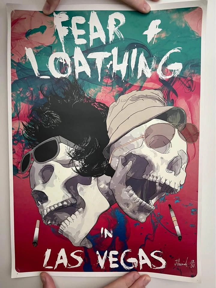 Fear and Loathing in Las Vegas Art Poster - photo 2