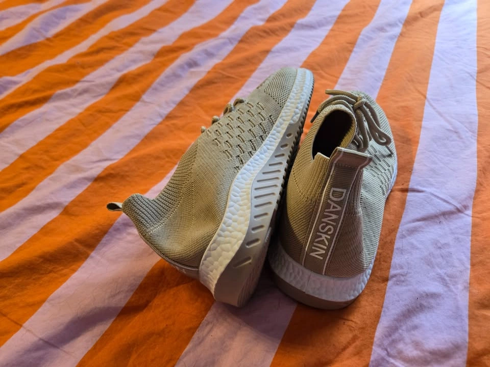 Beige Cloth Running Shoes - photo 3