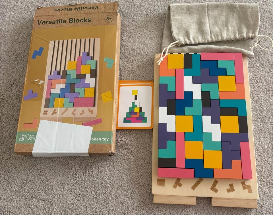 Versatile Blocks Wooden Stacking Puzzle Game - photo 5