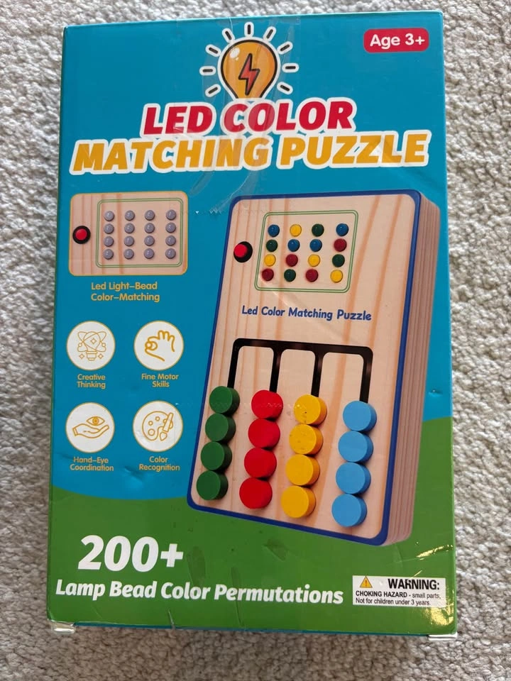 Educational LED Color Matching Puzzle (200 Lamp Bead Permutation - photo 3