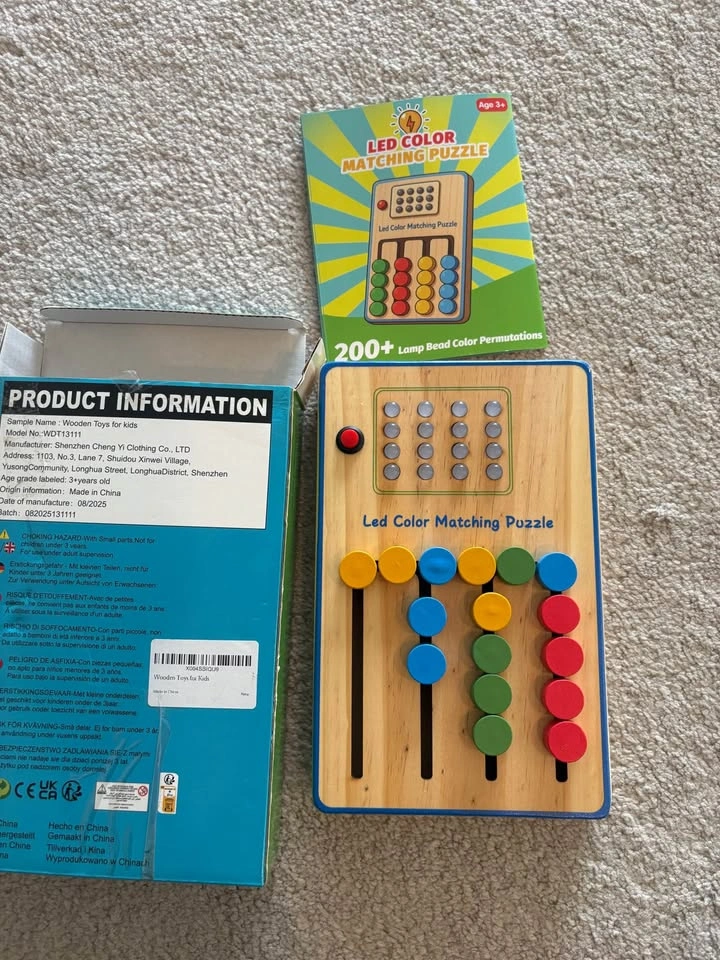 Educational LED Color Matching Puzzle (200 Lamp Bead Permutation - photo 5