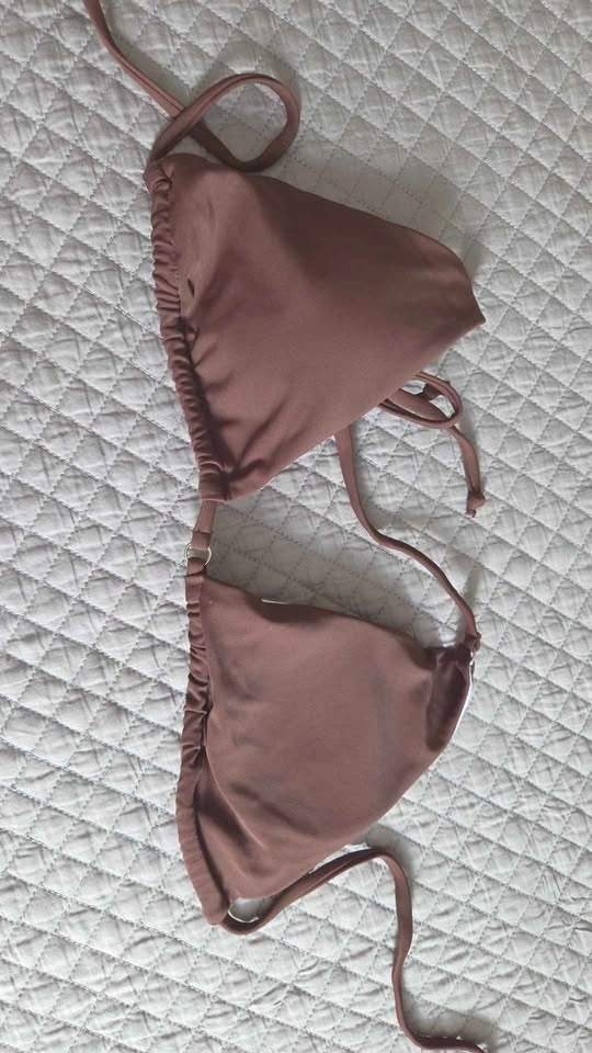 Brown Triangle Bikini Top Size L - photo 2
