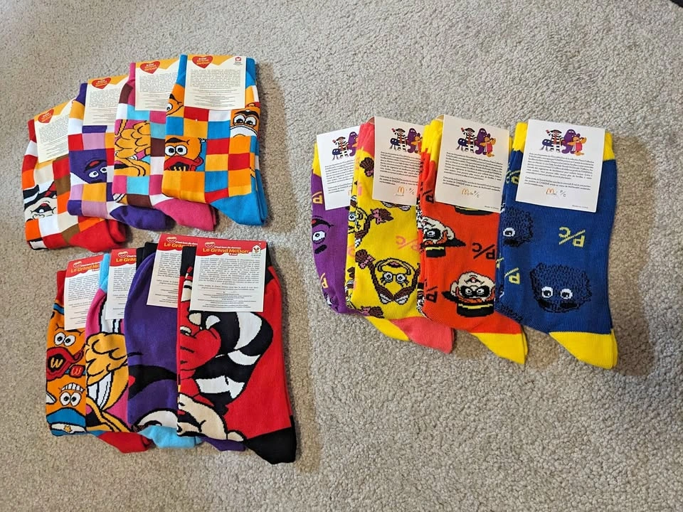 Awesome collection of McDonald's socks