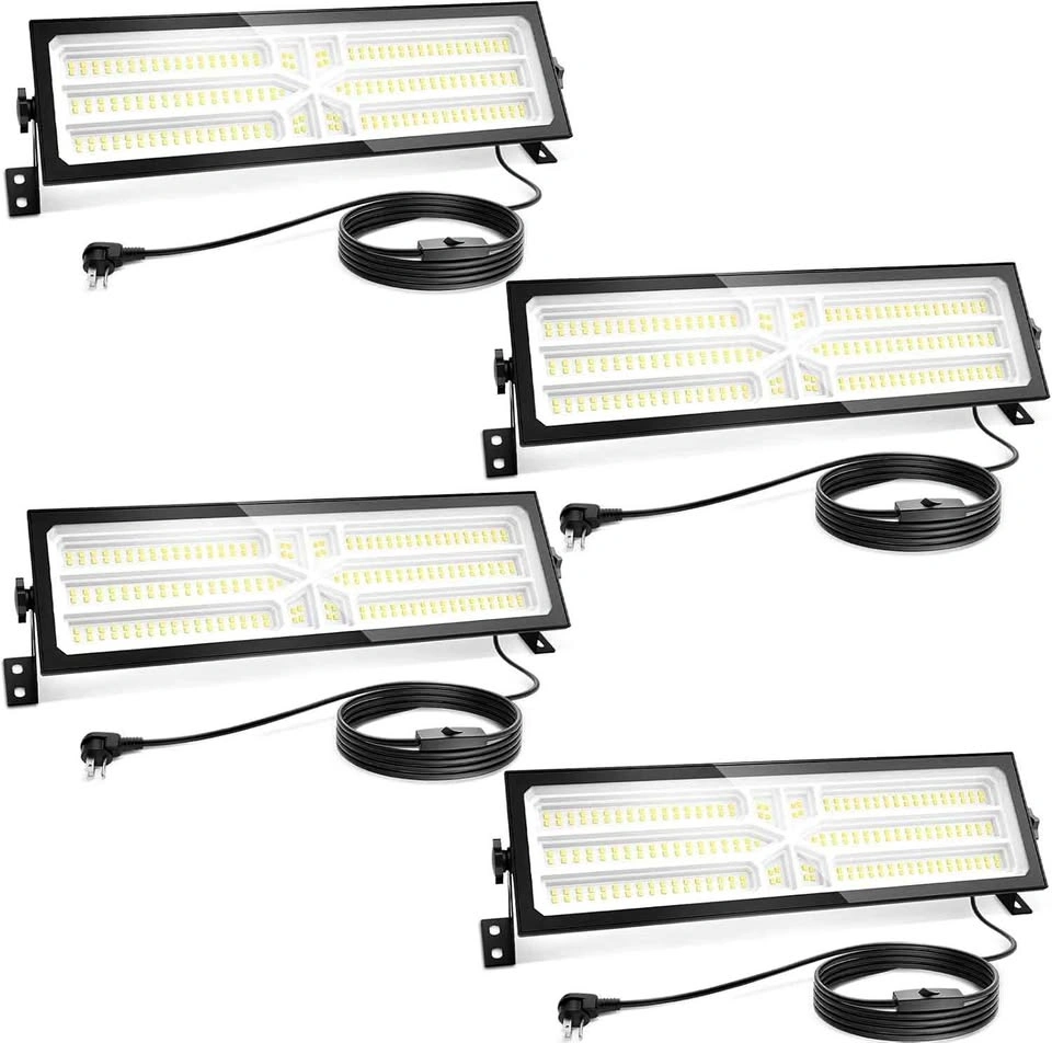 4 Pack Linkable LED Shop Lights (100W, 15000LM) AGranTOP