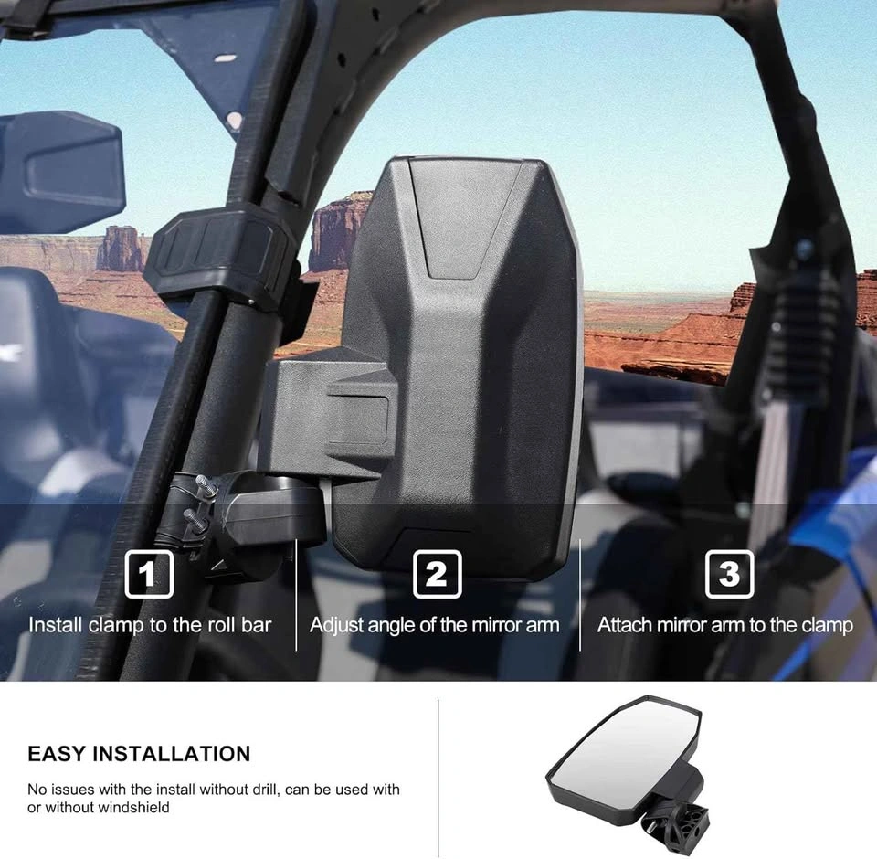 KIWI MASTER Rear View Mirrors for Kawasaki Teryx KRX 1000 - photo 2