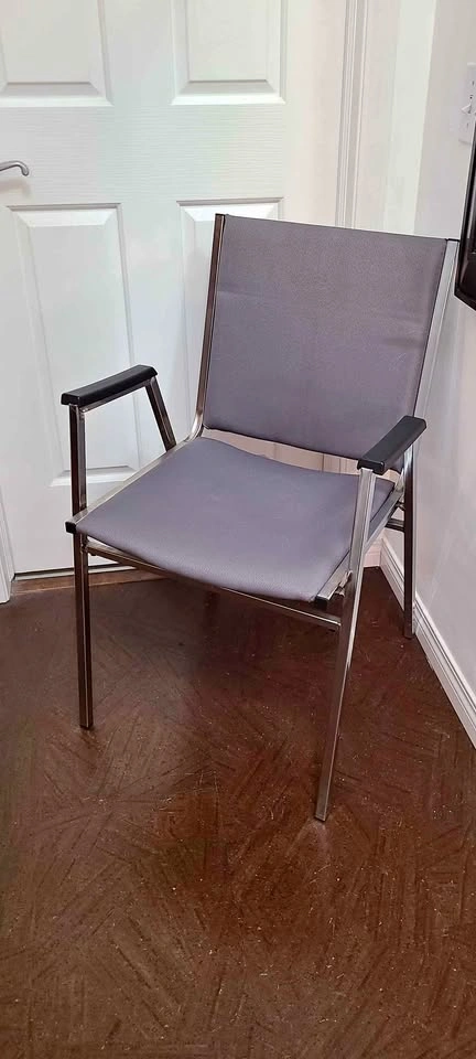Metal Chair with Fabric Padding