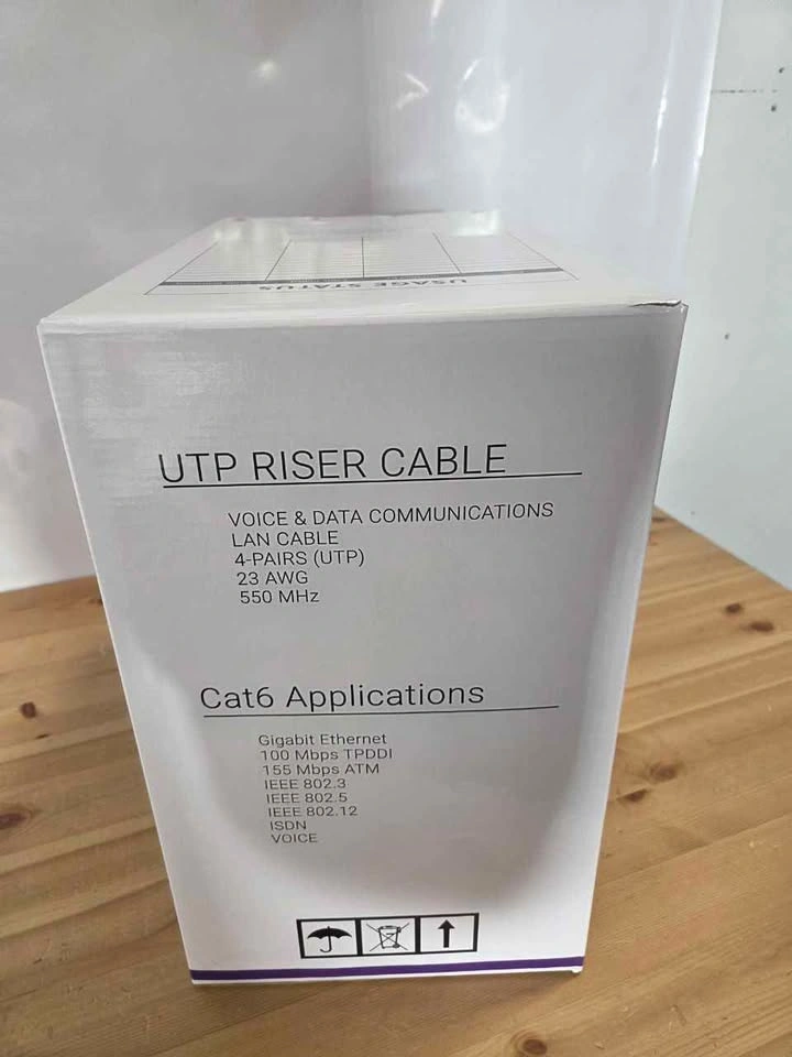 CAT6 Ethernet Cable 1000ft Bulk 10Gbps CMR, New - photo 4