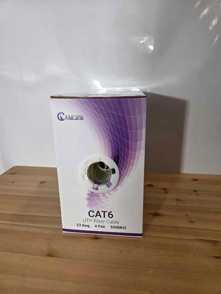 CAT6 Ethernet Cable 1000ft Bulk 10Gbps CMR, New - photo 5