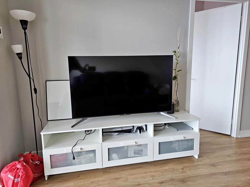 BRIMNES TV bench, white