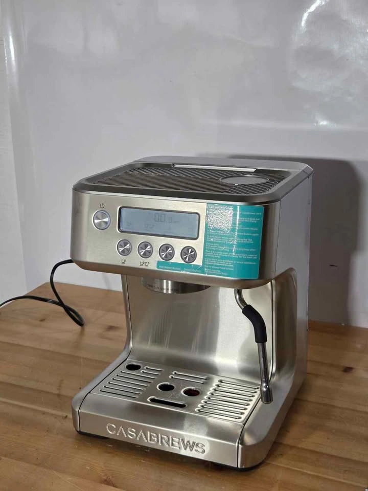 Espresso Machine with Milk Frother LCD Display, New - photo 3