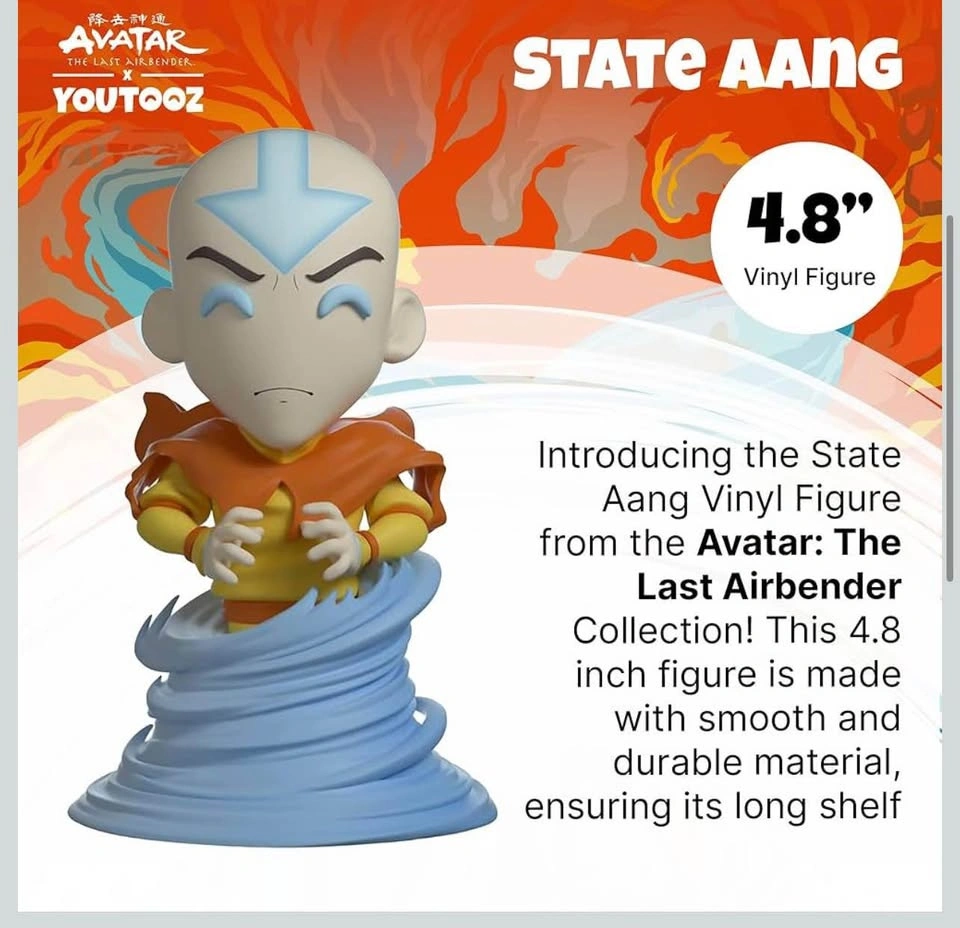 Youtooz Avatar State Aang Figure 4.8" Inch, Avatar The Last Airb - photo 3