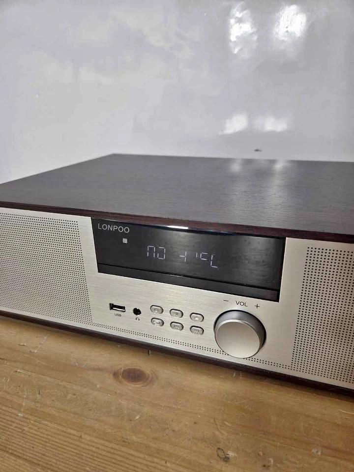 Bluetooth Stereo System with CD Player FM Radio, New