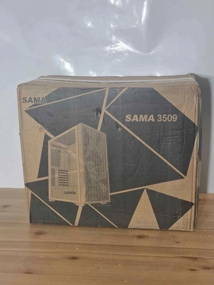 SAMA ATX PC Case Mesh Front ARGB Fans Tempered Glass New - photo 2