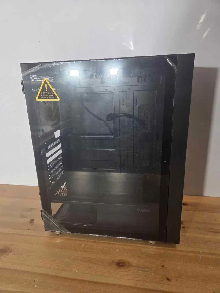 SAMA ATX PC Case Mesh Front ARGB Fans Tempered Glass New - photo 5