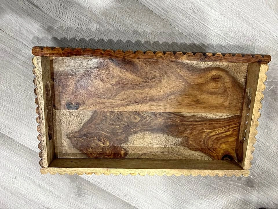 Wooden Serving Tray 15"