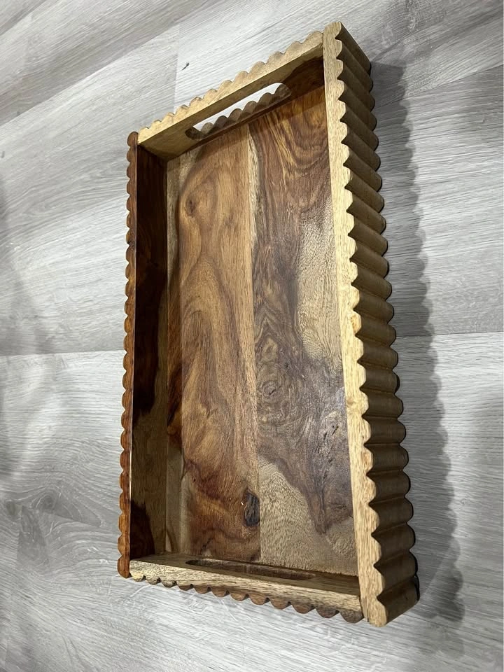Wooden Serving Tray 15" - photo 2