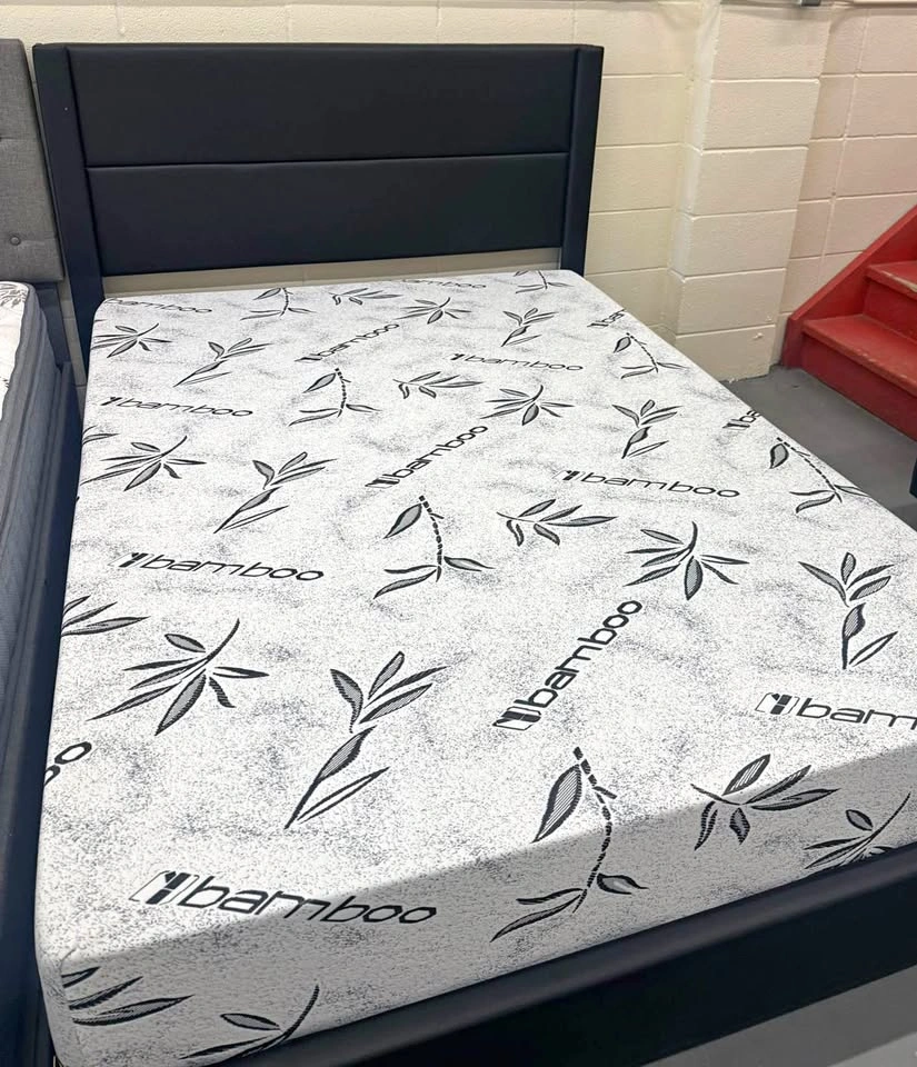 Queen size bed frame & mattress