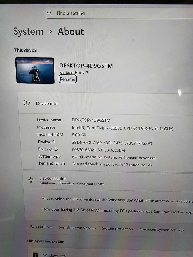 Microsoft Surface Book 2, 8 GB RAM, 256GB SSD - photo 2