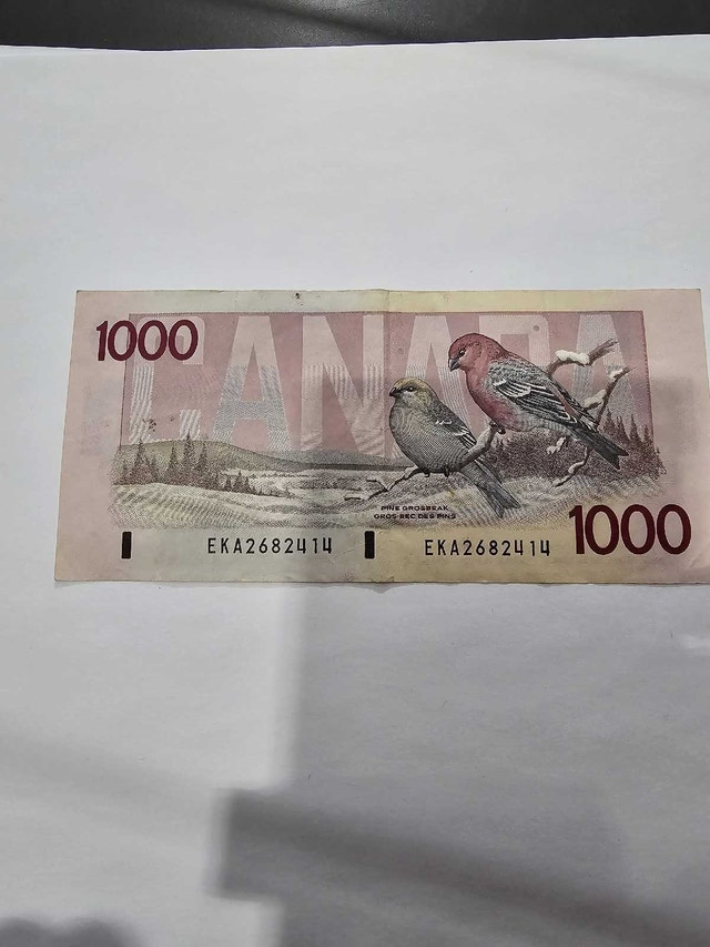 Canadian $1000 Bill 1988 - photo 4
