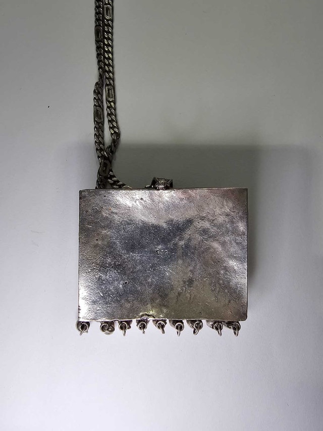 SILVER Necklace and Pendant total weight 54 grams - photo 3