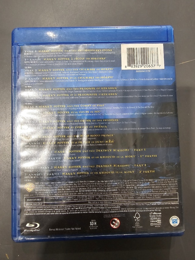 Harry Potter Blu-ray Collection complete 8 film collection. - photo 2