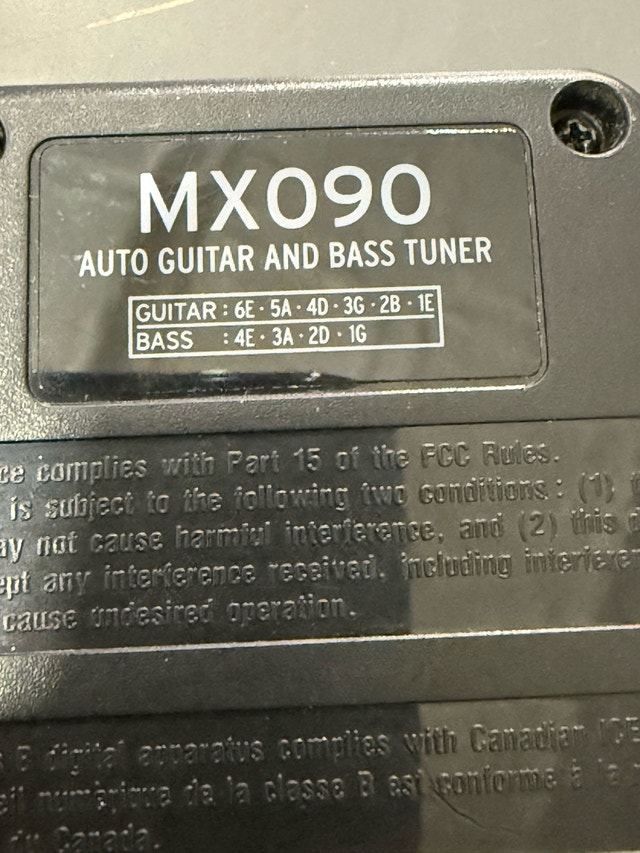 First Act Chromatic Guitar and Bass Tuner - photo 3