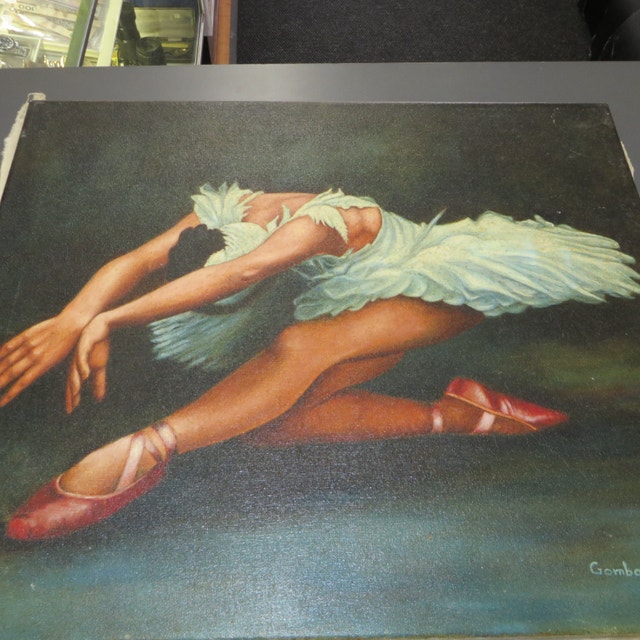 FOUR OIL PAINTINGS BY GOMBAI 1979 24'' BY 20'' - photo 3