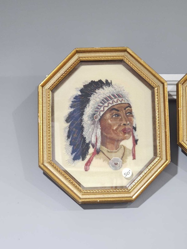 Framed Needlepoint Art $50 each