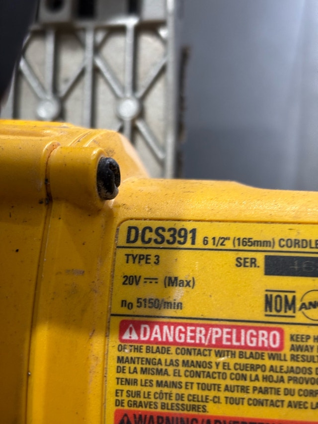 DeWalt DCS391 Saw with Case - Firm Price - photo 5