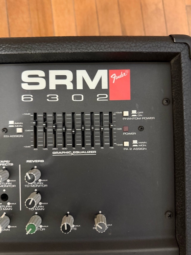 Fender SRM 6302 Powered Mixer - photo 2