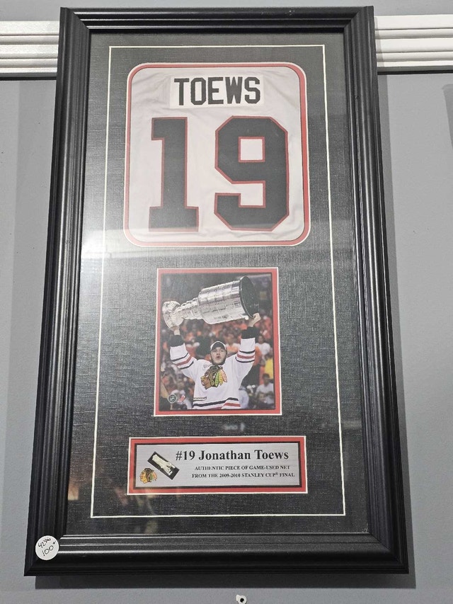 Jonathan Toews Framed Jersey