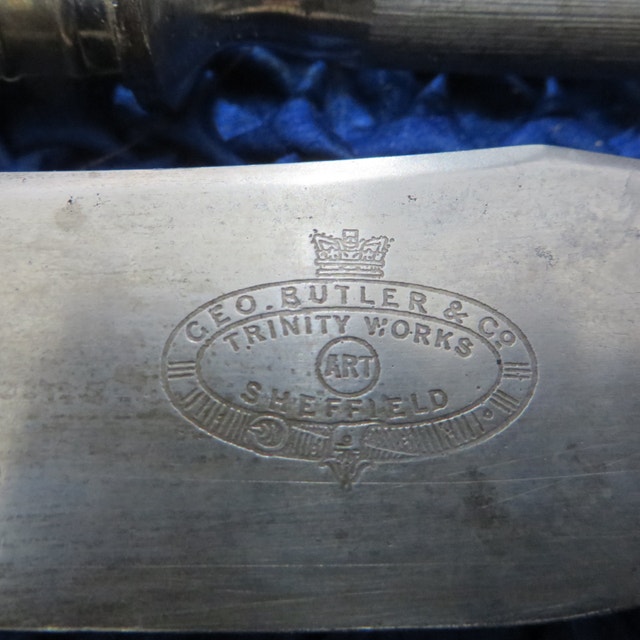 Antique George Butler & co Carving Set Sheffield - photo 3