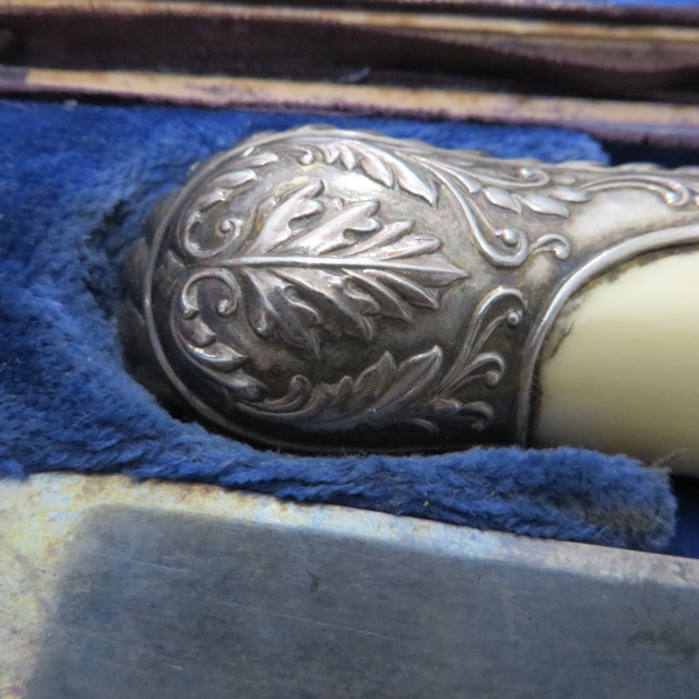 Antique George Butler & co Carving Set Sheffield - photo 5